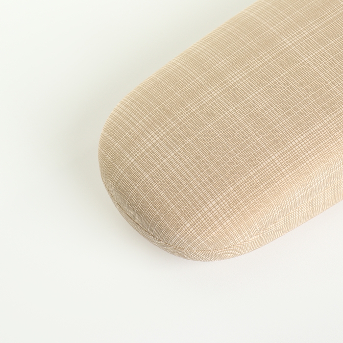 Футляр для очков на хлопушке, длина 16 см, цвет бежевый Футляр для очков на хлопушке, длина 16 см, цвет бежевый