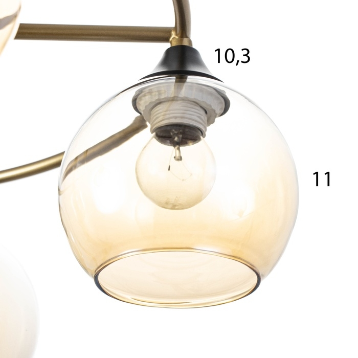 Люстра Люстра "Сицилия" 5х60Вт Е27 Золото 55х55х25,5см