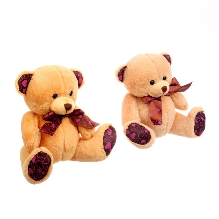 Мягкая игрушка «Мишка с бантом», 15 см, цвета МИКС Мягкая игрушка «Мишка с бантом», 15 см, цвета МИКС