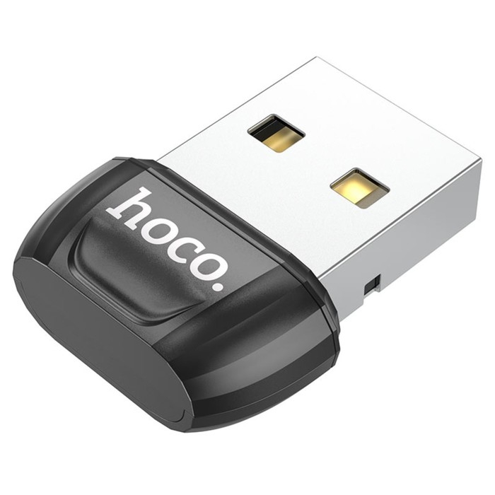 Адаптер Hoco UA18, USB - BT, Bluetooth: двойной режим 5.0, чёрный Адаптер Hoco UA18, USB - BT, Bluetooth: двойной режим 5.0, чёрный