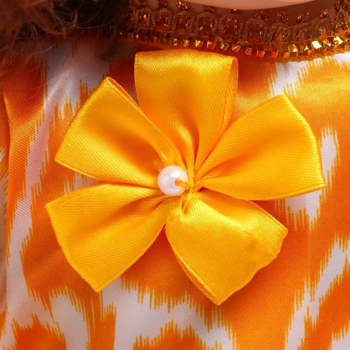 Кукла мягкая "Нора" в национальном костюме Узбекистана, резина, текстиль, 60 см, микс