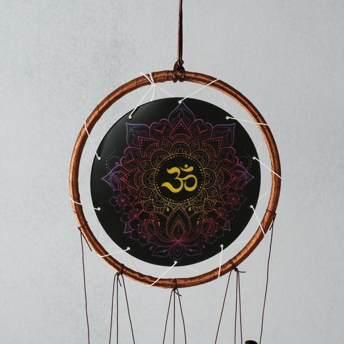 Музыка ветра металл Музыка ветра металл "Ом - слово силы" 4 трубки 1,8х16х57 см