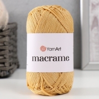 Пряжа "Macrame Макраме" 100% полиэстер 130м/90гр (155 кремовый)