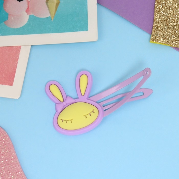 Набор для волос Набор для волос "Ширли" (2 резинки 5 см, 4 невидимки 5,5 см) бабочка, сиреневый