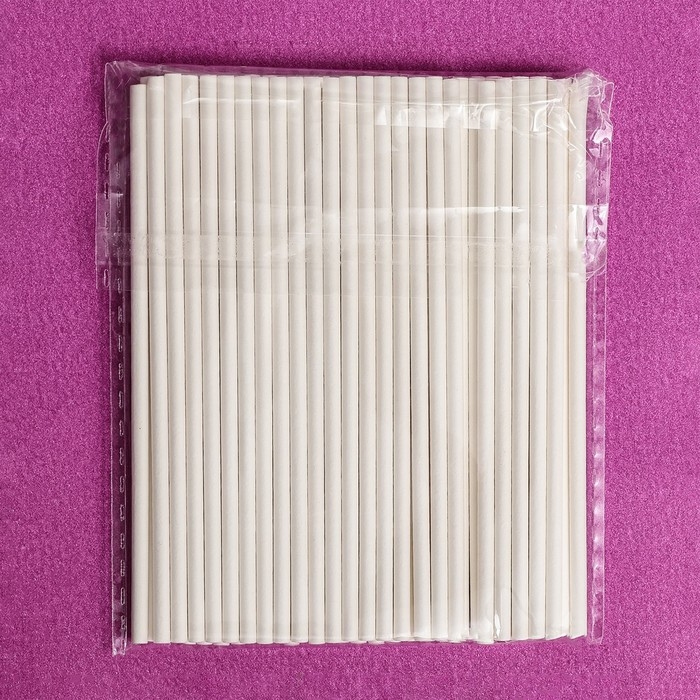 Набор палочек для леденцов  Набор палочек для леденцов "Кондимир", ⌀0,3 см, длина 10 см, 50 шт