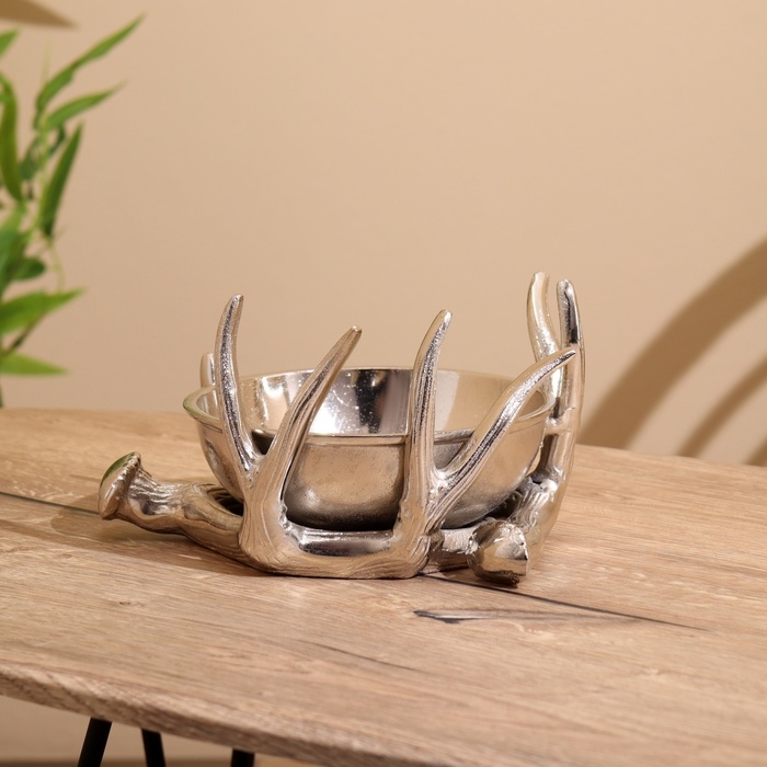 Блюдо Блюдо "Рога" алюминий 22х22х13 см