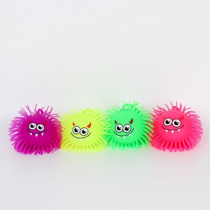 Мяч детский резиновый ёжка «Томми», резиновый, световой, цвета МИКС Мяч детский резиновый ёжка «Томми», резиновый, световой, цвета МИКС