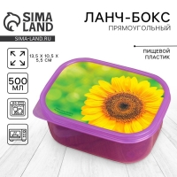 Ланч-бокс «Подсолнух», 500 мл
