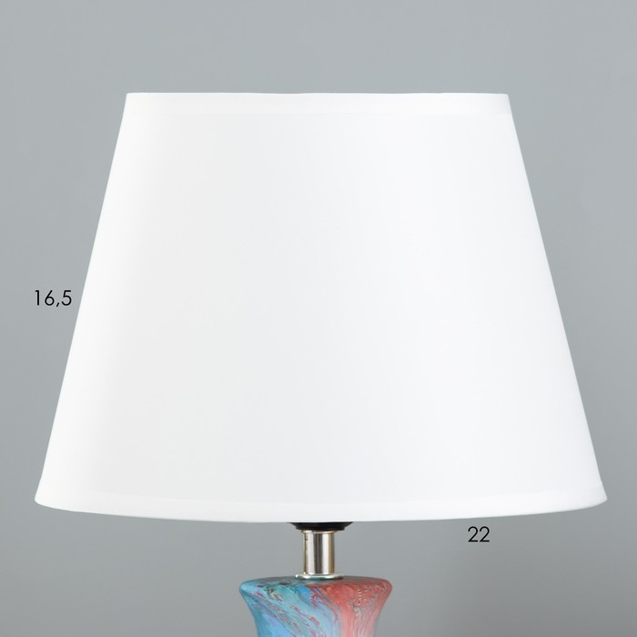 Настольная лампа Настольная лампа "Корин" Е27 40Вт синий-фиолетовый 22,5х22,5х32,5 см RISALUX