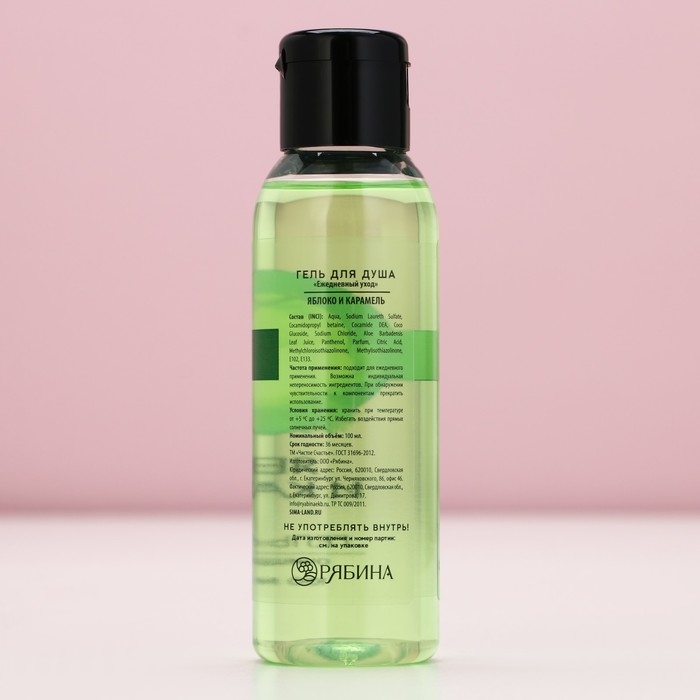 Гель для душа, 100 мл, аромат яблока и карамели, Новый Год Гель для душа, 100 мл, аромат яблока и карамели, Новый Год