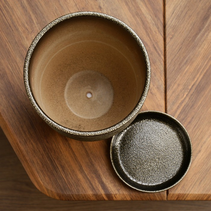 Горшок цветочный  Горшок цветочный "Золото" с поддоном, 5л