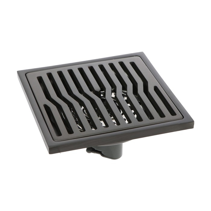 Трап ZEIN, 100х100 мм, вертикальный, d=32 мм, нержавеющая сталь, серый Трап ZEIN, 100х100 мм, вертикальный, d=32 мм, нержавеющая сталь, серый