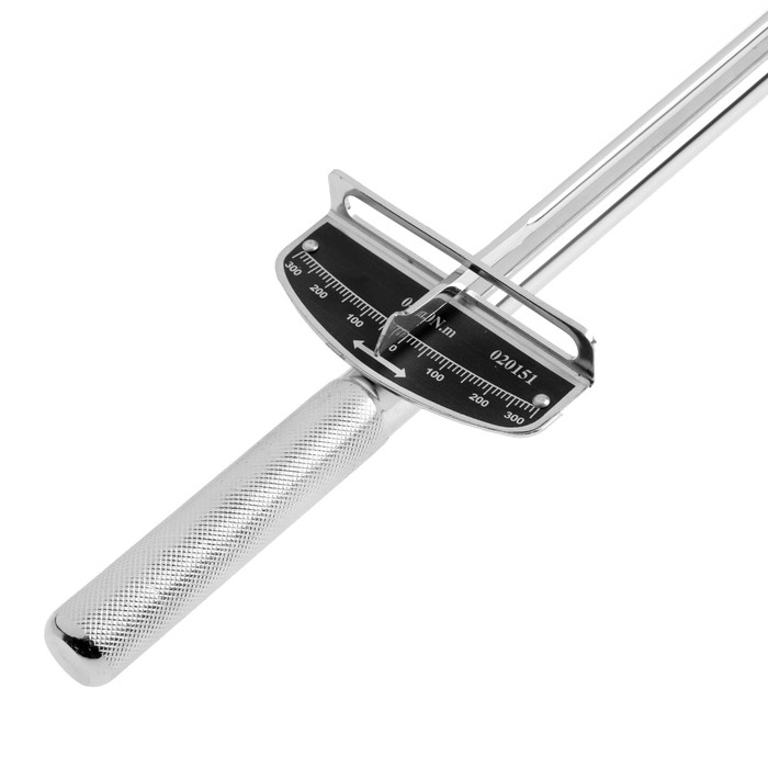 Динамометрический ключ стрелочный ТУНДРА, под квадрат 1/2 Динамометрический ключ стрелочный ТУНДРА, под квадрат 1/2", до 300 Н*м