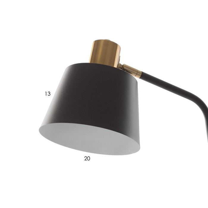 Торшер 19007/1 Е27 40Вт черный-золото 28х40х160 см