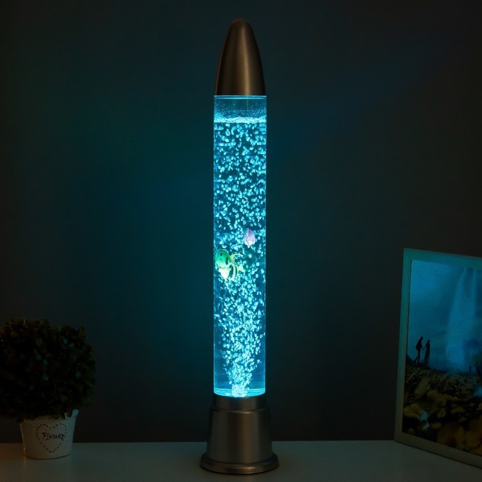 Светильник  Светильник "Ракета" LED, лава, аквариум, h=70 см