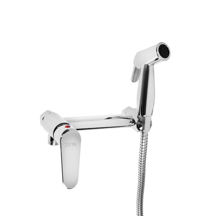 Смеситель с гигиеническим душем ZEIN Z4053, картридж керамика 35 мм, цинк, хром Смеситель с гигиеническим душем ZEIN Z4053, картридж керамика 35 мм, цинк, хром
