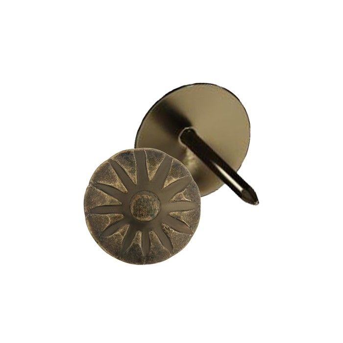 Гвозди ТУНДРА, декоративные, обивочные, фактурные, 11х16 мм, бронза, 100 шт Гвозди ТУНДРА, декоративные, обивочные, фактурные, 11х16 мм, бронза, 100 шт