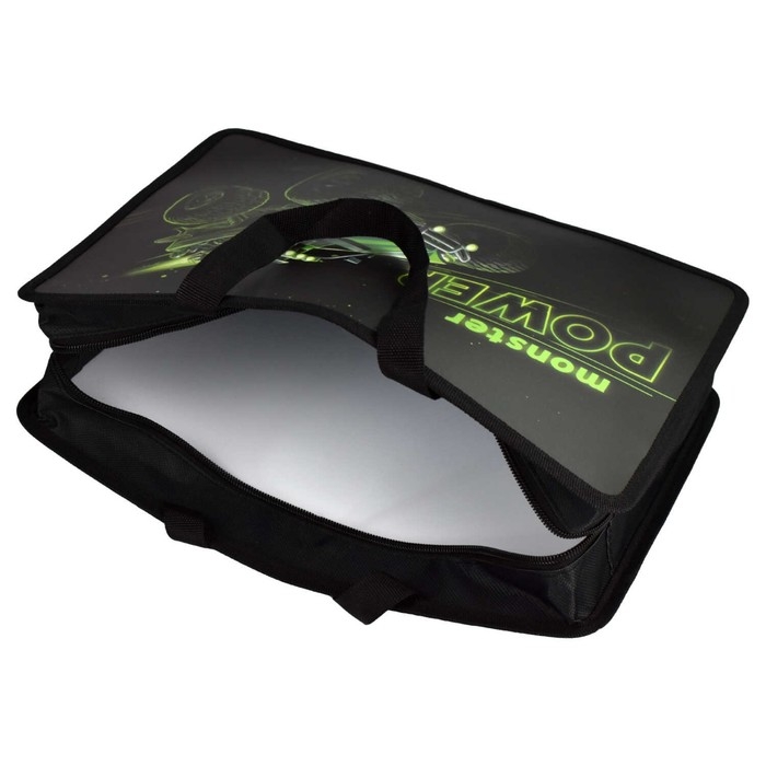 Папка с ручками А4, 340 х 250 х 95 мм, пластиковая, ручки-тесьма, Феникс Папка с ручками А4, 340 х 250 х 95 мм, пластиковая, ручки-тесьма, Феникс "Монстр-трак"