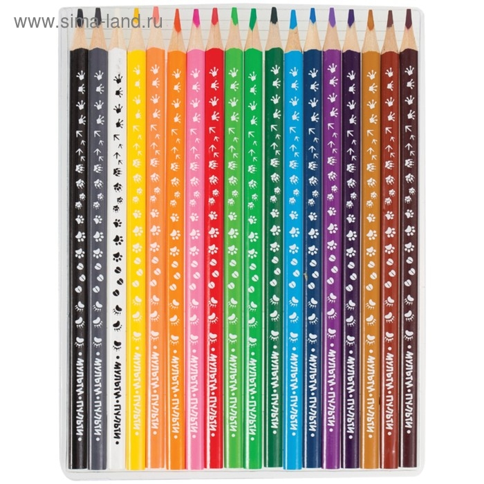 Карандаши 18 цветов Карандаши 18 цветов "Енот-следопыт"