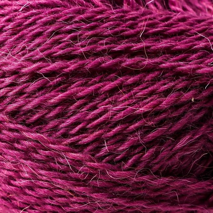 Пряжа Пряжа "Деревенская" 100% полугрубая шерсть 250м/100гр (191-ежевика)