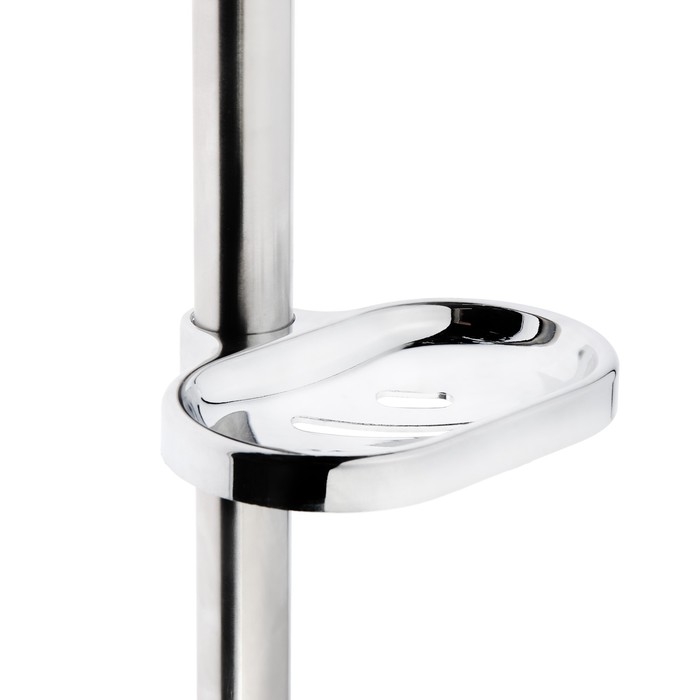 Душевая стойка ZEIN S01, с пластиковой мыльницей, поворотный держатель, сатин Душевая стойка ZEIN S01, с пластиковой мыльницей, поворотный держатель, сатин