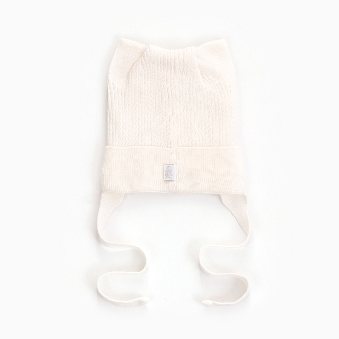 Шапка детская, цвет молочный, размер 42-44
