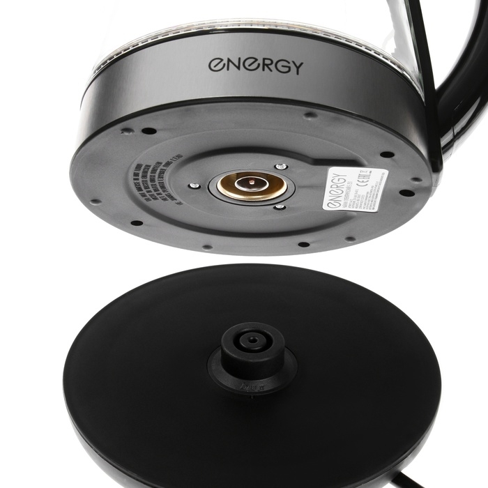 Чайник электрический ENERGY E-251, стекло, 1.7 л, 2200 Вт, чёрно-серебристый Чайник электрический ENERGY E-251, стекло, 1.7 л, 2200 Вт, чёрно-серебристый