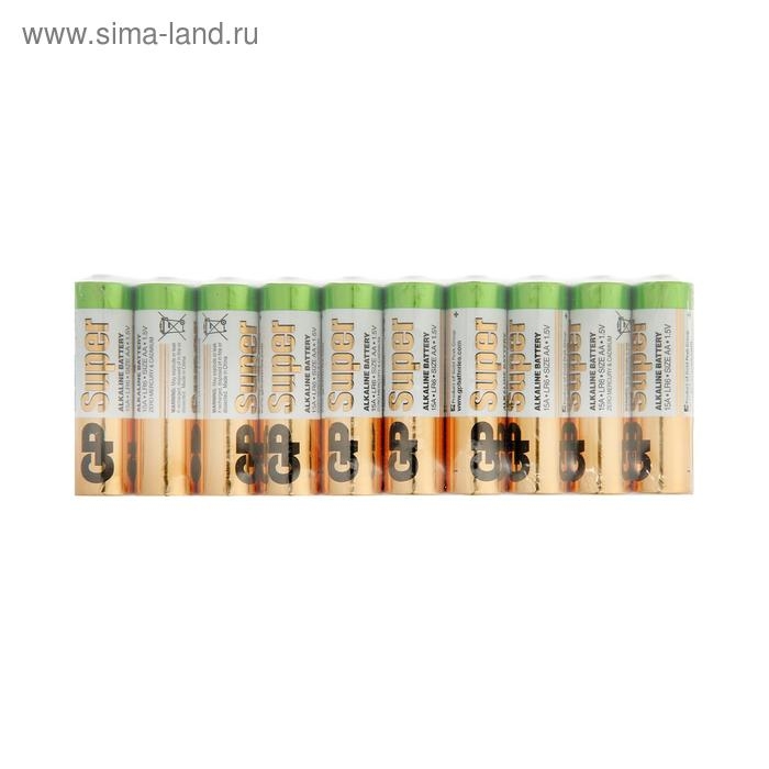 Батарейка алкалиновая GP Super, AA, LR6-50BOX, 1.5В, набор, 50 шт Батарейка алкалиновая GP Super, AA, LR6-50BOX, 1.5В, набор, 50 шт