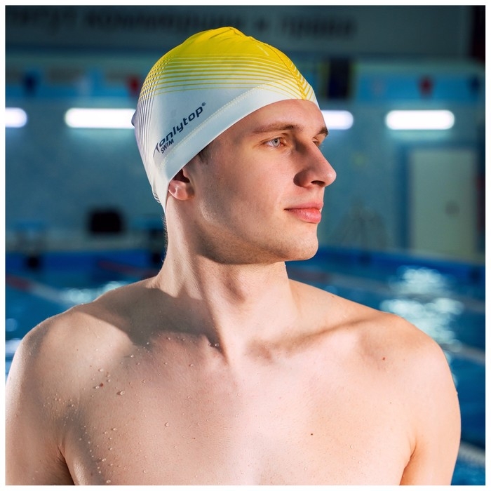 Шапочка для плавания взрослая ONLYTOP «Орнамент», тканевая, обхват 54-60 см Шапочка для плавания взрослая ONLYTOP «Орнамент», тканевая, обхват 54-60 см