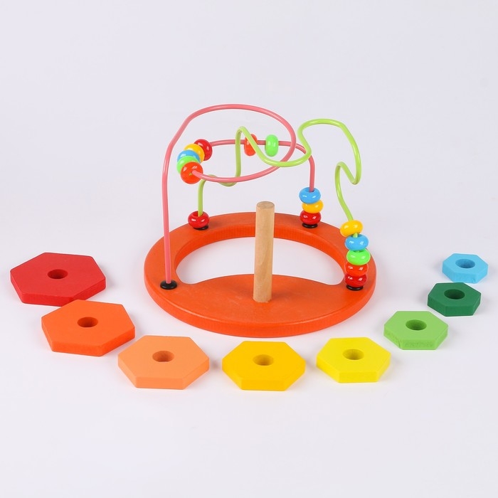 Серпантинка-лабиринт «Радужное настроение», пирамидка Серпантинка-лабиринт «Радужное настроение», пирамидка