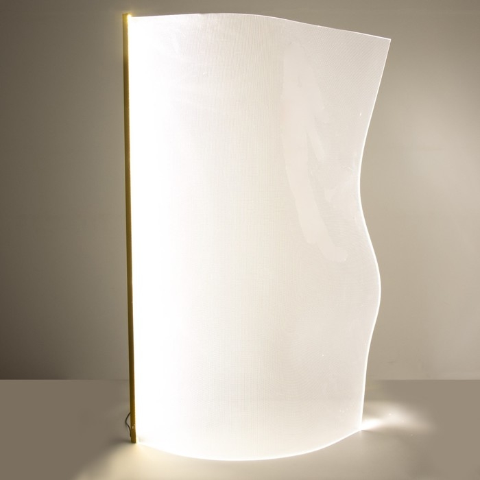 Торшер  Торшер "Аура" LED 28Вт 4000К золото 70х10х120см