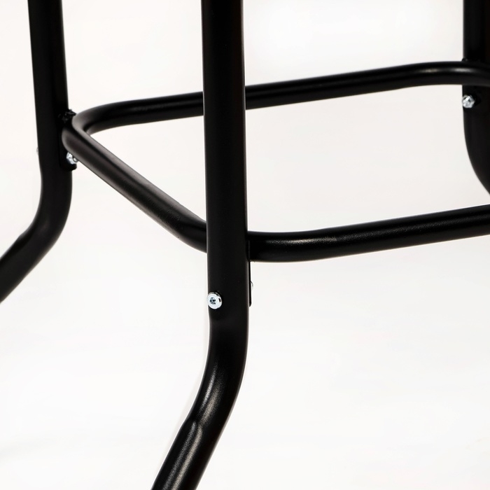 Набор садовой мебели: Стол квадратный 80 х 80 х 73 см и 2 стула серого цвета Набор садовой мебели: Стол квадратный 80 х 80 х 73 см и 2 стула серого цвета