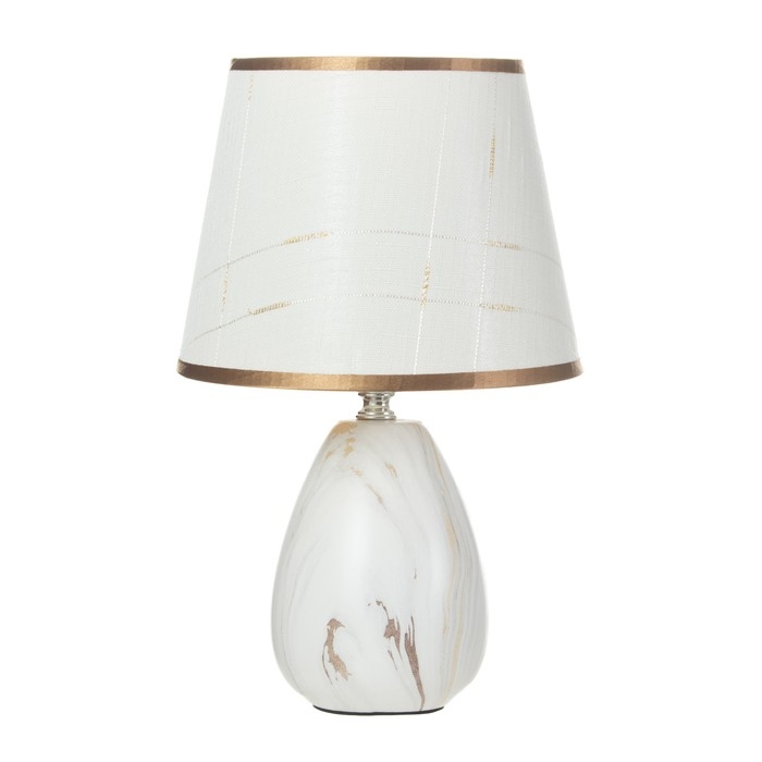 Настольная лампа Настольная лампа "Хунерей" E14 40Вт белый 20х20х32 см RISALUX