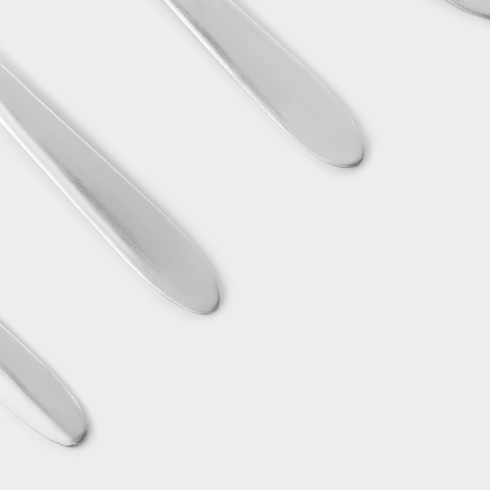 Столовые приборы из нержавеющей стали «Классика», 24 предмета, на подставке, толщина 1,2 мм, цвет серебряный Столовые приборы из нержавеющей стали «Классика», 24 предмета, на подставке, толщина 1,2 мм, цвет серебряный