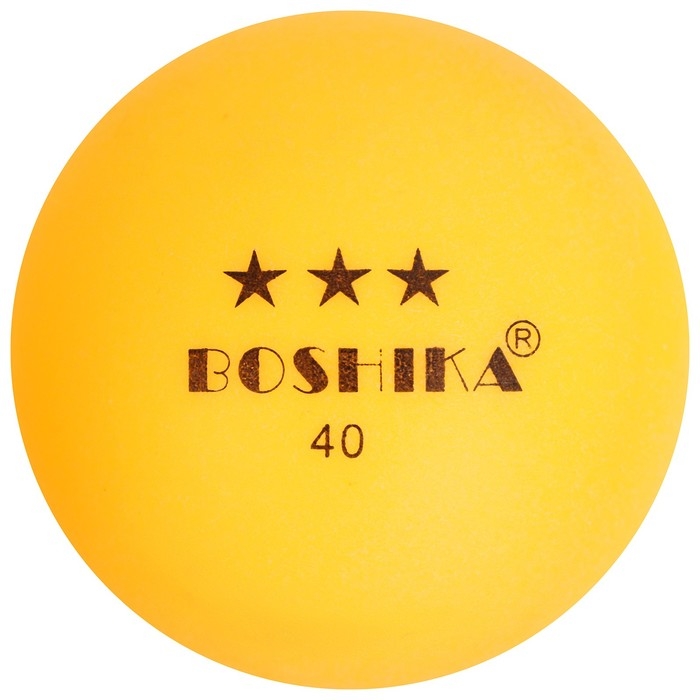 Мяч для настольного тенниса BOSHIKA 3***, набор 3 шт., PP, цвет оранжевый Мяч для настольного тенниса BOSHIKA 3***, набор 3 шт., PP, цвет оранжевый
