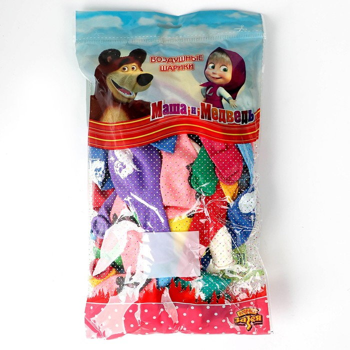 Шар латексный 14 Шар латексный 14" «Маша и Медведь», пастель, набор 50 шт., цвета МИКС