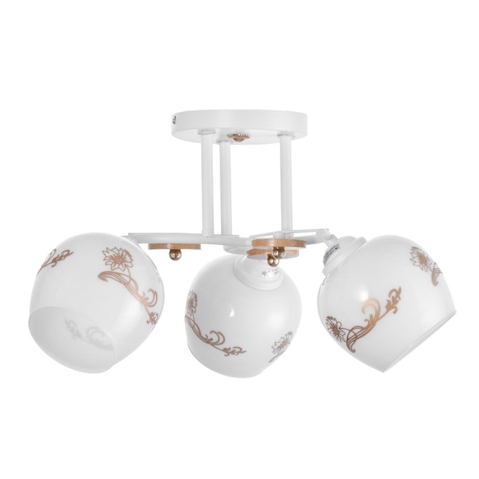 Люстра Люстра "Габриэль" 3х60Вт Е27 Белый 46х46х28см