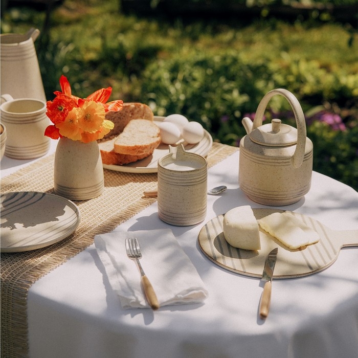 Сливочник керамический SL Home «Райяс», 450 мл, цвет бежевый Сливочник керамический SL Home «Райяс», 450 мл, цвет бежевый