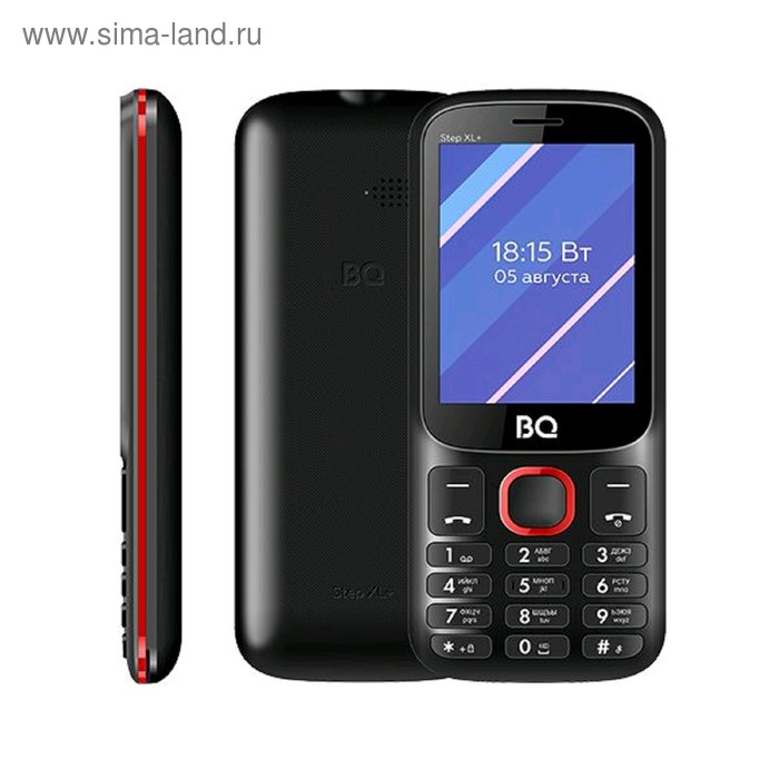 Сотовый телефон BQ M-2820 Step XL+ 2,8 Сотовый телефон BQ M-2820 Step XL+ 2,8", 32Мб, microSD, 2 sim, чёрно-красный