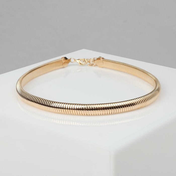 Чокер «Рельеф» узкий, 1 см, цвет золото, 47,5 см Чокер «Рельеф» узкий, 1 см, цвет золото, 47,5 см