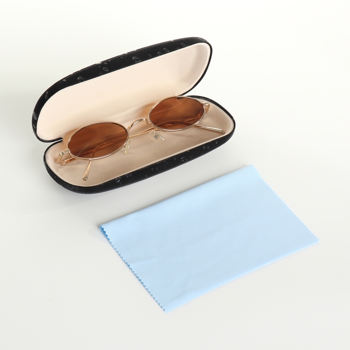 Футляр для очков на хлопушке, длина 16 см, цвет чёрный Футляр для очков на хлопушке, длина 16 см, цвет чёрный