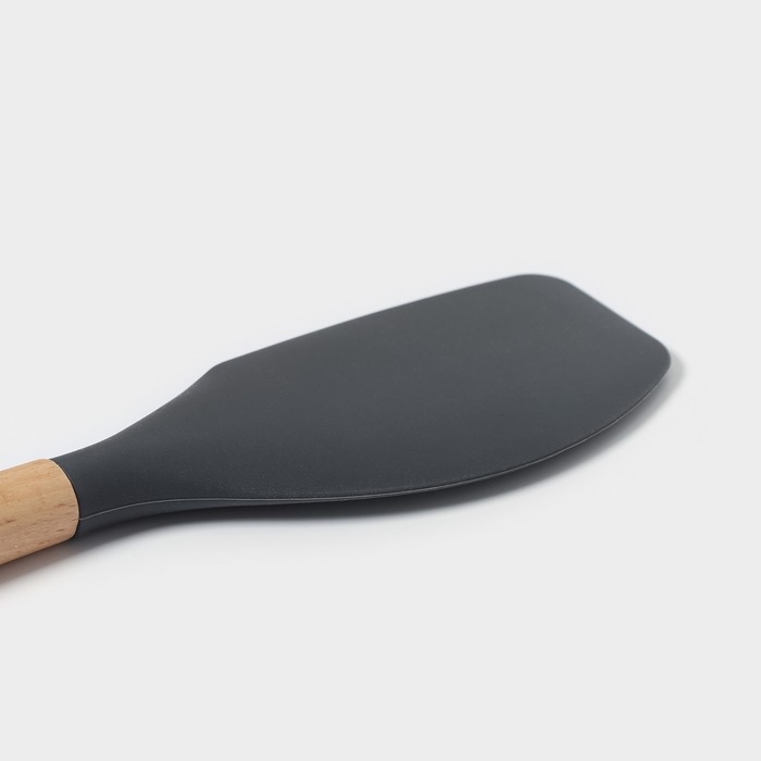 Лопатка Доляна «Брауни», 32×6 см, цвет серый/бежевый Лопатка Доляна «Брауни», 32×6 см, цвет серый/бежевый