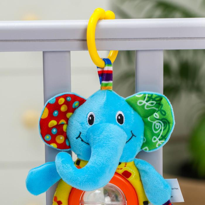 Подвеска - погремушка «Тигр», с прорезывателем, на кроватку, коляску, Крошка Я Подвеска - погремушка «Тигр», с прорезывателем, на кроватку, коляску, Крошка Я