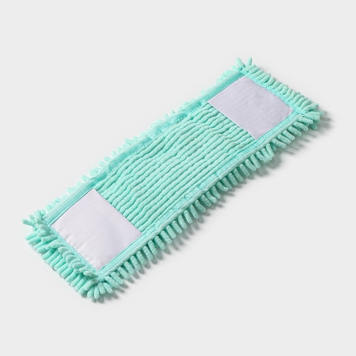 Насадка для плоской швабры Доляна «Пастель», микрофибра букли, 43×13 см, цвет мятный Насадка для плоской швабры Доляна «Пастель», микрофибра букли, 43×13 см, цвет мятный