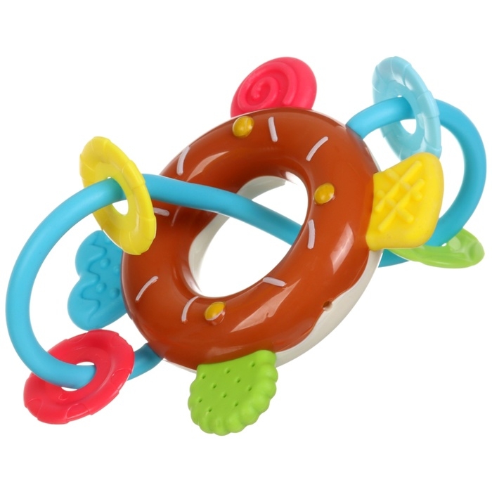 Погремушка «Сладости: Пончик», цвет МИКС, Крошка Я Погремушка «Сладости: Пончик», цвет МИКС, Крошка Я