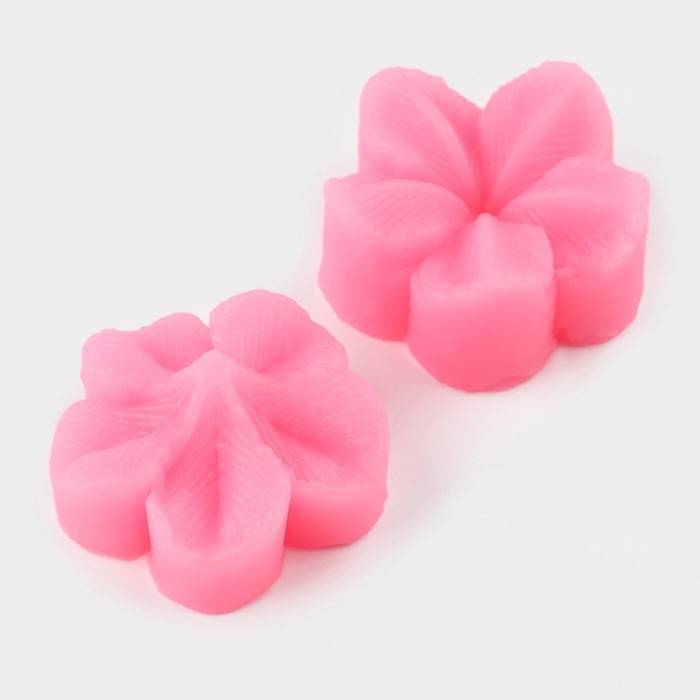 Молд «Цветок», силикон, 2 предмета, 4×2,9 см, цвет МИКС Молд «Цветок», силикон, 2 предмета, 4×2,9 см, цвет МИКС