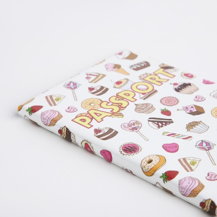 Обложка для паспорта, цвет белый Обложка для паспорта, цвет белый