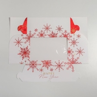 Коробка для капкейков «Let it snow», 17 х 25 х 10см, Новый год