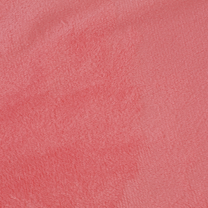 Лоскут для рукоделия, плюш, розовый, 50 × 50 см