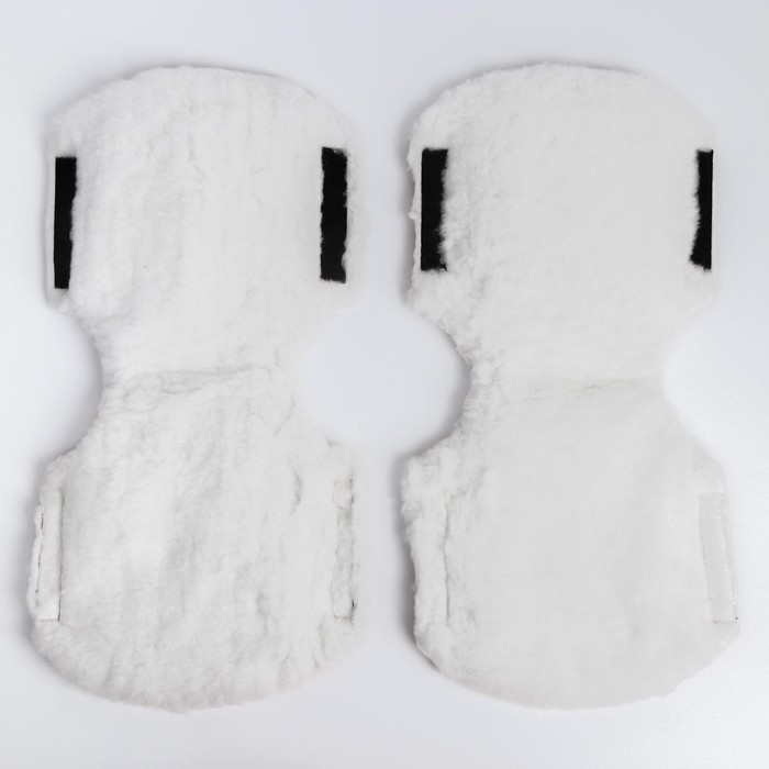 Варежки-муфты на ручку коляски, 2 шт., цвет красный Варежки-муфты на ручку коляски, 2 шт., цвет красный